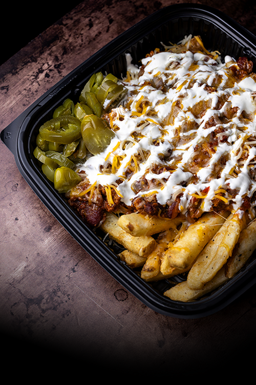 CHILI CHEESE PLEASE LOADED FRIES