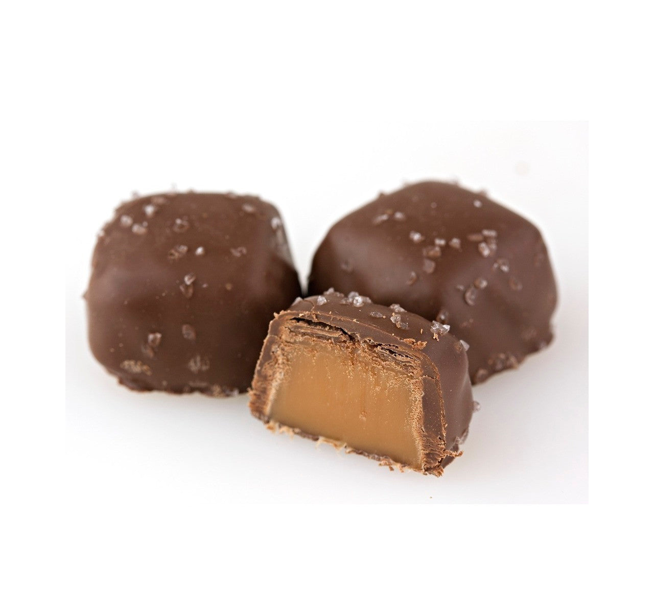 Milk Chocolate Sea Salt Caramels, Sugar Free
