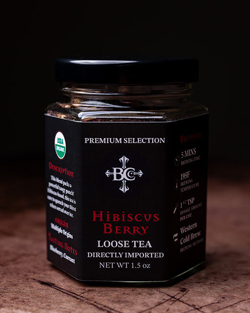 Hibiscus Berry loose leaf tea jar