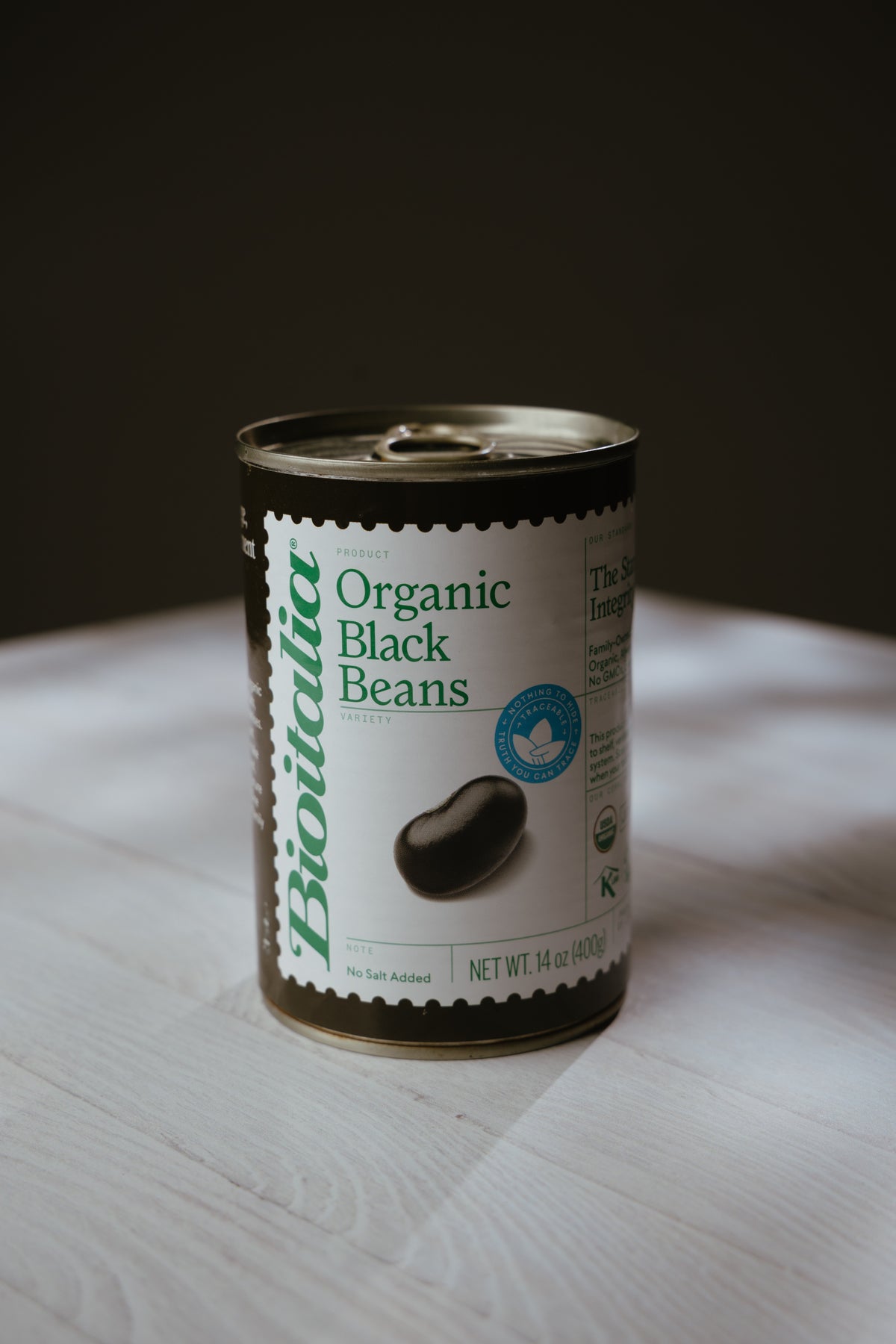 Bioitalia Organic Black Beans, 14 oz can