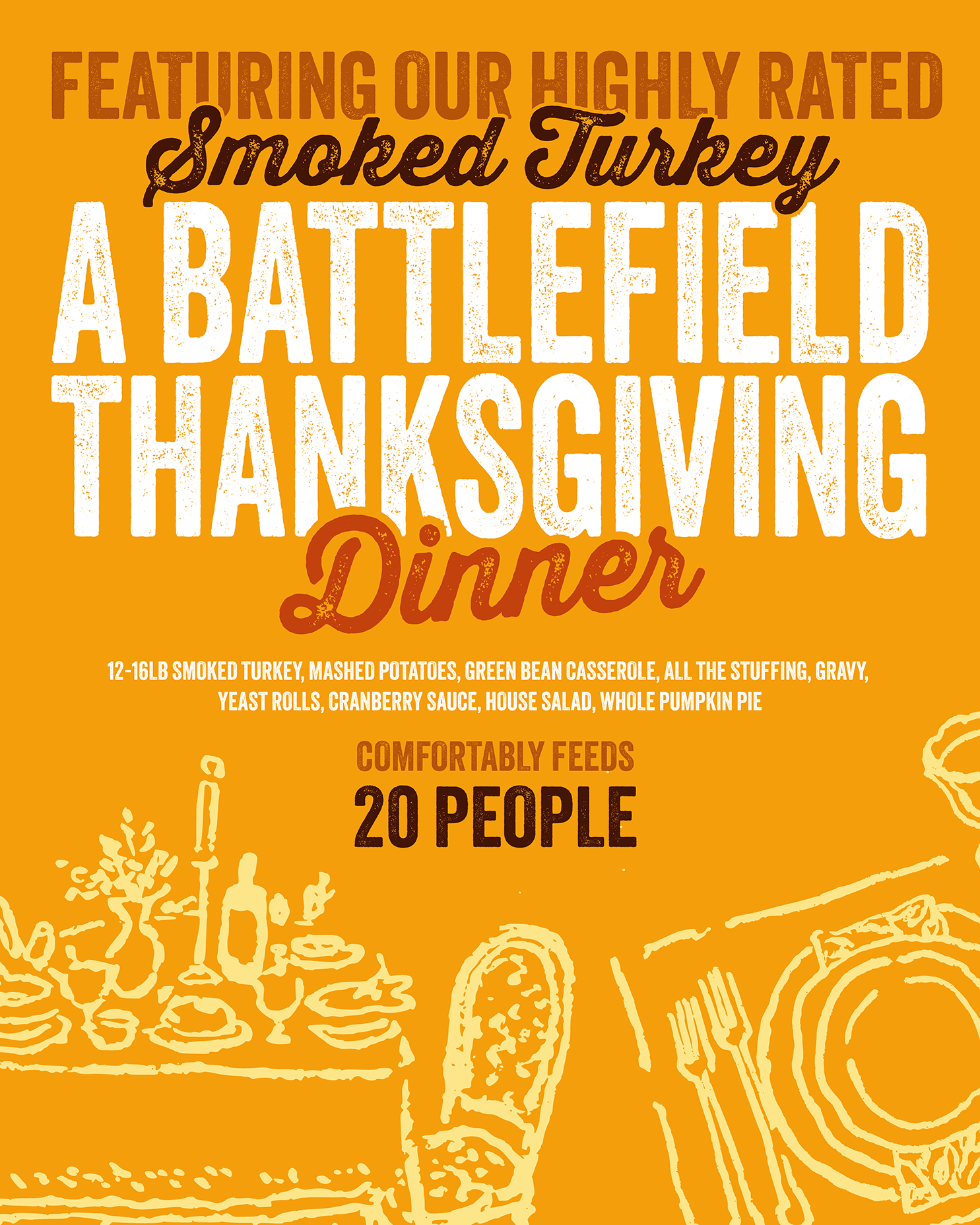 The Battlefield Thanksgiving Dinner Package