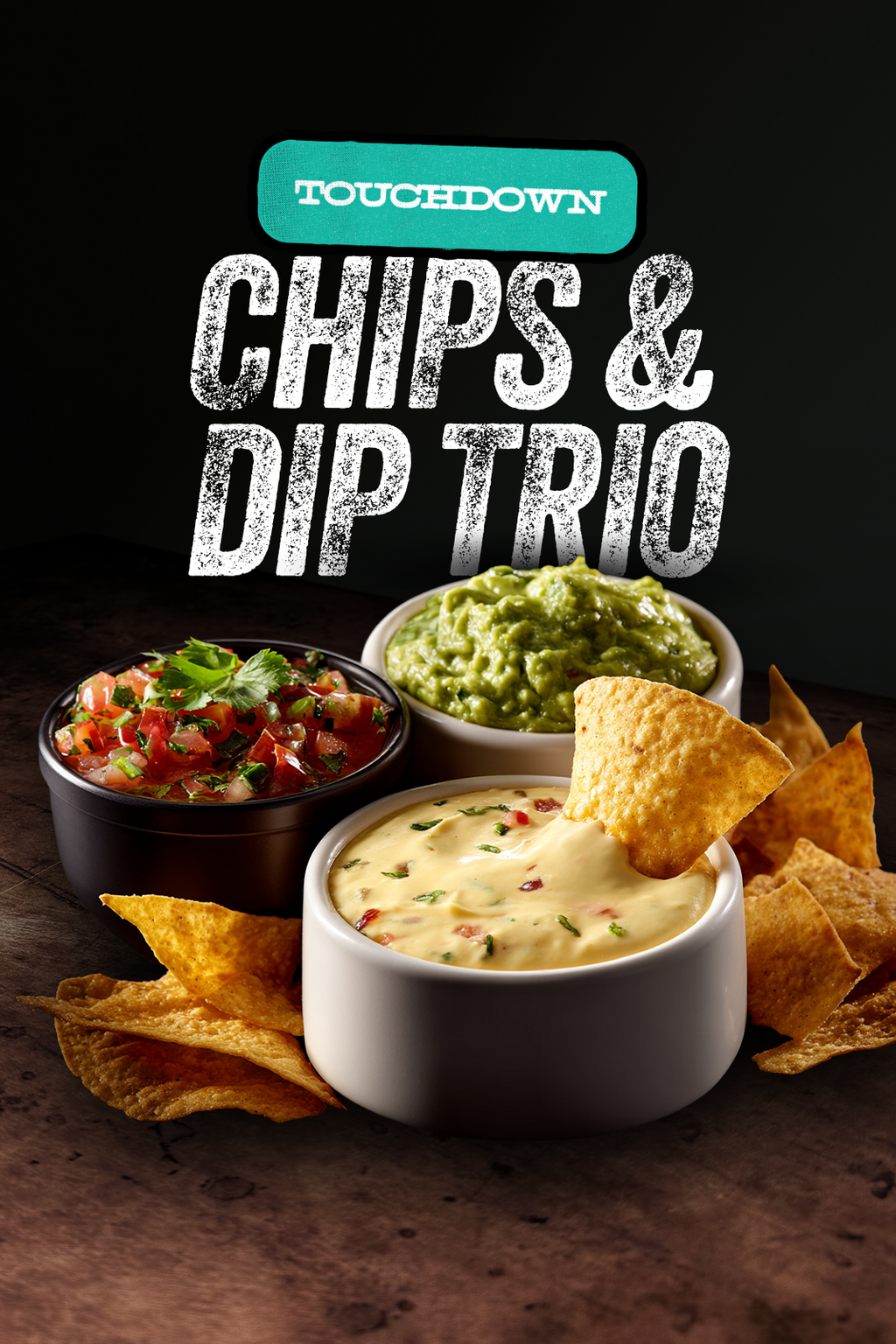Touchdown Chips & Dip Trio