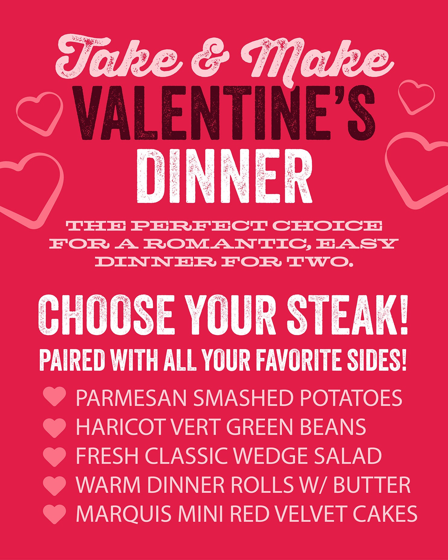 Take & Make Valentine’s Dinner for Two