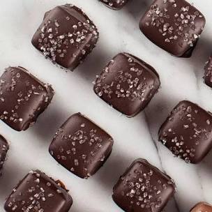 Dark Chocolate Sea Salt Caramels
